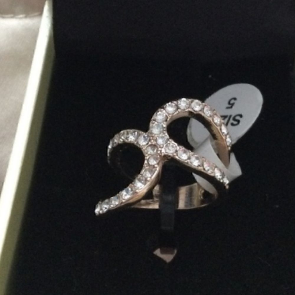 NWT  5 Piedmont Jewelry bypass ring goldstone